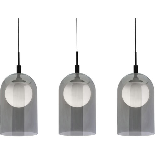 AFX Lighting KRNP08L30D1BKLNR3 Kiran Linear LED Pendant Ceiling Light