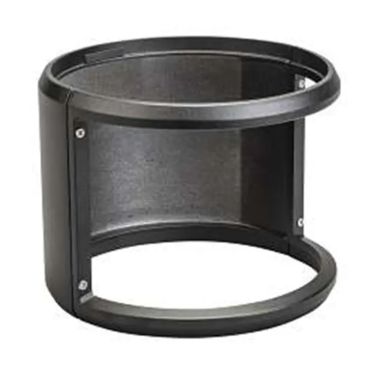 Keystone KT-BLED-SHIELD-180-KIT-B 180° Shield For Cone and Louvered Reflector Bollard Heads - Black