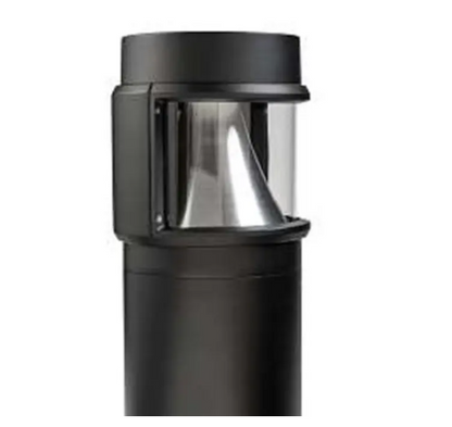 Keystone KT-BLED-SHIELD-180-KIT-B 180° Shield For Cone and Louvered Reflector Bollard Heads - Black