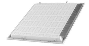 Keystone KT-BPLED30-22-840-VDIM-P /G2 2x2 LED Panel, 30W, 120-277V Input, 4000K, 0-10V Dimming, Backlit Design. UGR <19 Premium Series. Generation 2.