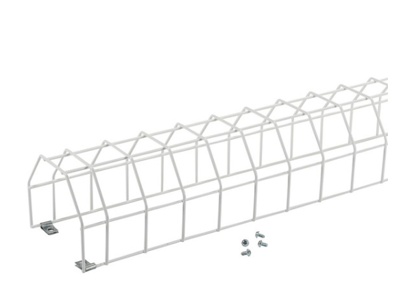 Keystone KT-DDSLEDT8-WG-2-KIT Wire Guard for LED Tube Ready strip fixtures. Option 2. Fits KT-DDSLEDT8-8-4L-DP strip fixture.