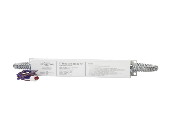 Keystone KT-EMRG-LED-5-500-AC /DF-IP 5W Emergency Backup Driver for LED Downlights - Dual Flex Cables - 500 Lumens