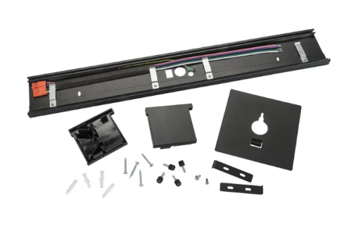 Keystone KT-LALED-2A-WM-KIT-B Wall Mounting Kit for 24" Series A Linear Arch Fixtures, Black