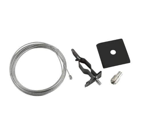 Keystone KT-LALED-2SC-2-NF-KIT-B 2" Square Canopy Cover Non-Feed Kit - T-Bar Mount - Black