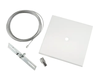 Keystone KT-LALED-5SC-1-NF-KIT 5" Square Canopy Cover Non-Feed Kit - J-Box / Stud Mount - White Finish