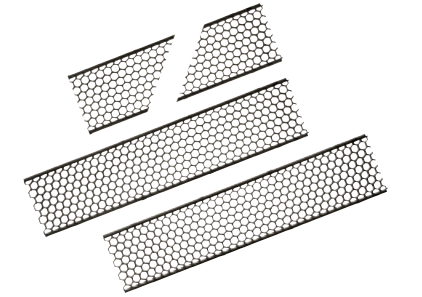 Keystone KT-LALED-LA-LVR-1-KIT Hexagonal Louver Kit for L Shape Series A Linear Arch Fixtures. Louver compatible end caps sold separately