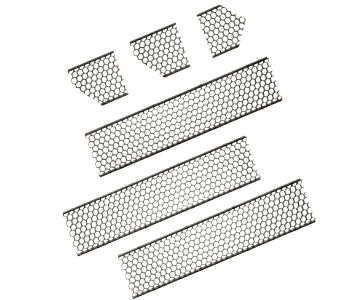 Keystone KT-LALED-TA-LVR-1-KIT Hexagonal Louver Kit for T Shape Series A Linear Arch Fixtures. Louver compatible end caps sold separately