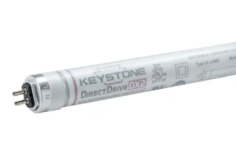 Keystone KT-LED12T5HE-36GC-850-DX2 /G2 36" LED T5 HE Tube, Wattage 12W, Color Temperature 5000K, Voltage 120-277V, Direct Drive, Single or Double Ended, 80+CRI