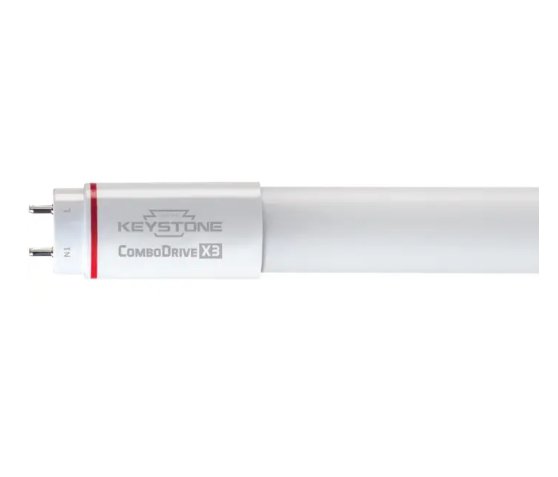 Keystone KT-LED13T8-48G-840-X3 48" 13W Single / Opposing End Wired or Ballast Compatible - 4000K - 1,950 Lumens - 120-277V