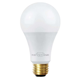 Keystone KT-LED16A21-O-850-3W A21 Omni-Directional Bulb, 100W Equivalent, E26 Medium Base, 5000K, 80 CRI, 3-Way Switching