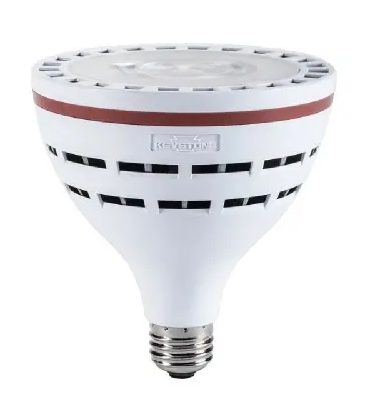 Keystone KT-LED18PAR38-NF-850 Commercial LED PAR38 Lamp, 25º Beam Angle, Wattage 18W, Color Temperature 5000K, 1,950 Lumens, Voltage 120-277V. Narrow Flood