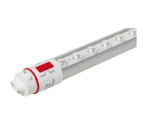 Keystone KT-LED18T8-42P2SO-8CSK-DX2 42in 18W LED Sign Tube, Double Sided, Clear Optical Lens, Color Select (3CCT-4000/5000/6500K), Double & Single Ended, Rotatable R17d End Caps, 120-277V Input