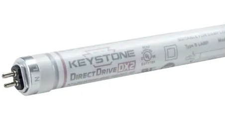 Keystone KT-LED25T5HO-48GC-850-DX2 /G2 4 ft. LED T5 HO Tube, Shatter-Proof Coated Glass, Wattage 25W, Voltage 120-277V Input, Color Temperature 5000K, Direct Drive, Single or Double Ended, 80+CRI, Gen 2