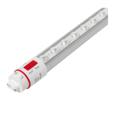 Keystone KT-LED25T8-117P1SO-8CSK-DX2 117in 25W LED Sign Tube, Single Sided, Clear Optical Lens, Color Select (3CCT-4000/5000/6500K), Double & Single Ended, Rotatable R17d End Caps, 120-277V Input