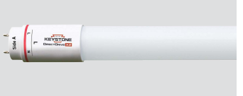 Keystone KT-LED25T8-48G-835-DX2-CP 25W LED T8 Tube, Glass Construction, 4ft, 3500K, 120-277V Input,  Direct Drive Single or Double Ended