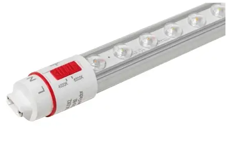 Keystone KT-LED28T8-64P2SO-8CSK-DX2 64-in 28W LED Double Side Sign Tube, R17d, 120V-277V, Selectable CCT, Clear