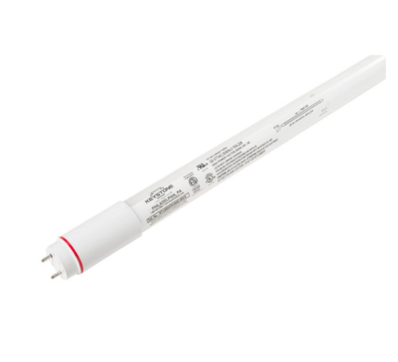 Keystone KT-LED36T8-96P-850-D-DP 36W LED T8 Lamp, 8 long, Single Pin Base, 5000K. 120-277V Input, Internal Driver. Individual Protective Sleeves. Direct Drive