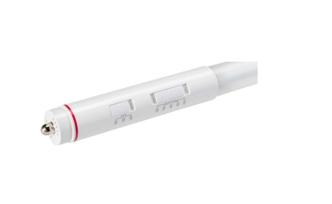 Keystone KT-LED40PST8-D48G-8CSJ-D2 40W LED T8 Lamp, 8ft Long, 2-Piece Glass Construction, 5CCT Selectable (30/35/40/50/6500K), 3 Power Level Select (40/32/24W), 120-277V Input, Includes Single Pin Base (FA8) and HO Base Adapters (R17d), Includes 1 Clamp