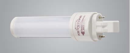 Keystone KT-LED62P-H-840-D-DP 6W LED 2-pin Compact Lamp, Horizontal Orientation, 120-277V Compatible, Gx23 Base, 4000K, Individually Sleeved