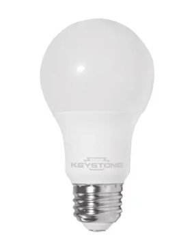 Keystone KT-LED6A19-O-950 6W LED A19 Bulb, E26, 90 CRI, 450 lm, 120V, CCT 5000K