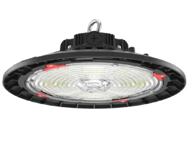 Keystone KT-RHLED100PS-11C-8CSB-VDIM /G2 50/70/100W Compact Round High Bay w/ Optic Swap, 120V-277V, CCT Select, Black