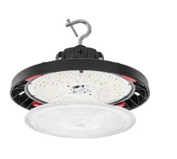 Keystone KT-RHLED100PS-12CD-OSD-8CSB-VDIM-P 50/70/100W Round High Bay w/ Optic Swap, 120V-277V, CCT Select, Black