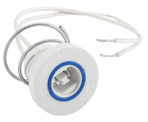 Keystone KT-SOCKET-RDC-SPR-SIGN-1 Recessed Double Contact Socket for Sign Hero Lamps - Spring End