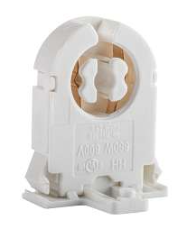 Keystone KT-SOCKET-T8-U-S Un-shunted Short T8 Socket. Push-through with nub. Approx. 23mm