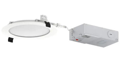 Keystone KT-WDLED13-6A-9CSF-FDIM LED Slim Wafer Downlight, 6" Round, Multi-Color Temperature. Wattage 13W, Voltage 120V, Phase Dimming