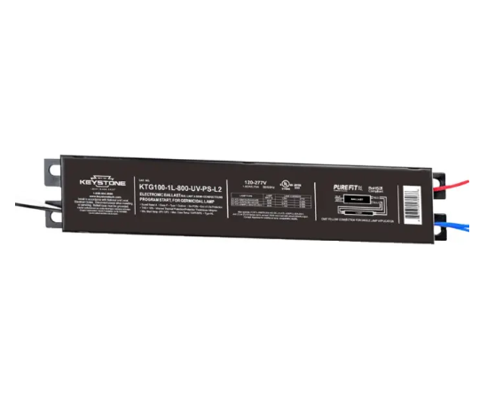 Keystone KTG100-1L-800-UV-PS-L2 Ballast for UV-C Germicidal Lamps - 1 Lamp - 800mA Output - 120-277V