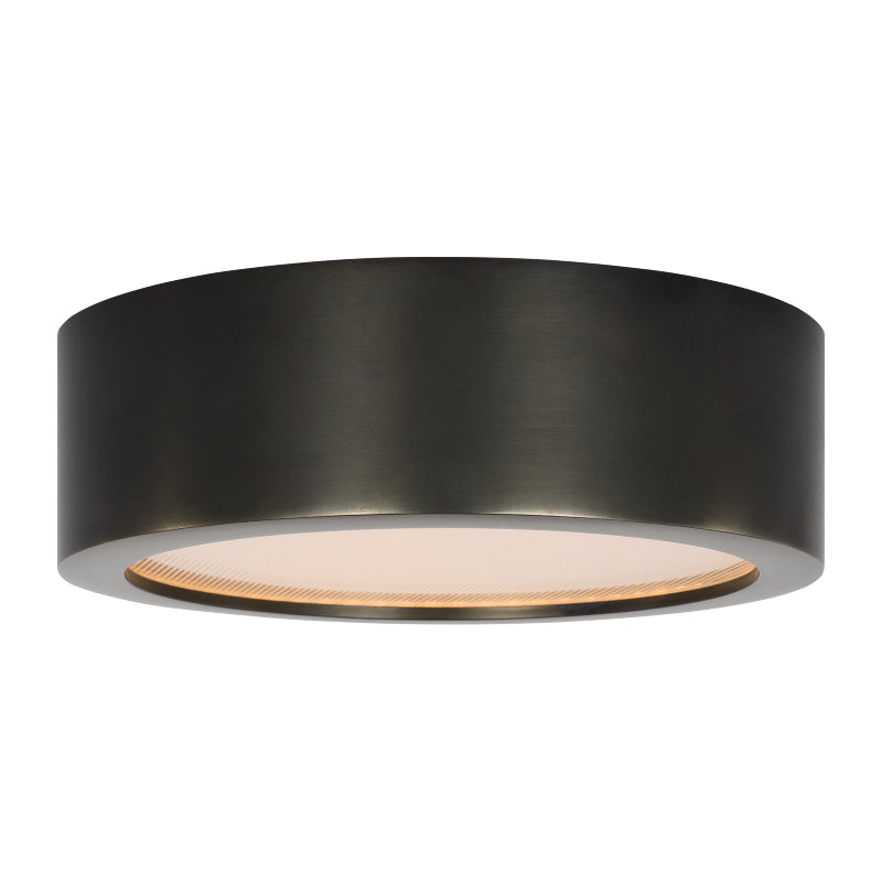Visual Comfort Architectural KWFM19227BZ-277 Modern Cerne 5" LED Semi Flush Light - CCT:2700K - 277V - Finish: Dark Bronze