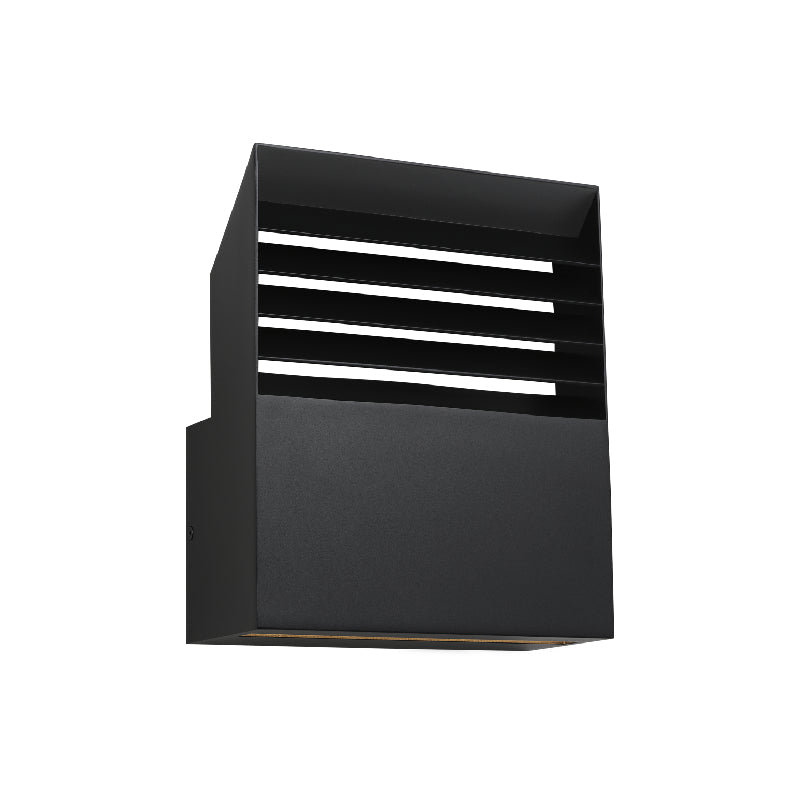Visual Comfort Architectural KWOWS60627OB Lamel 1-lt 11" Tall LED Outdoor Wall Sconce - CCT: 2700K -  120-277V - 12W - Finish: Outdoor Black