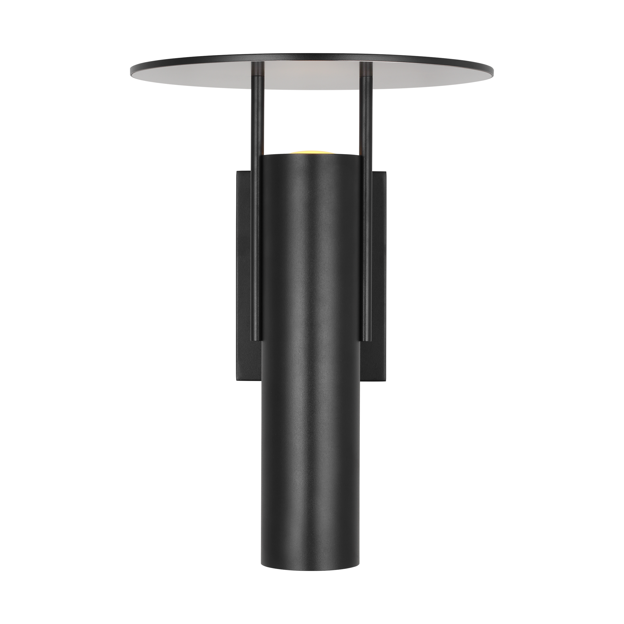 Visual Comfort Architectural KWOWS60927OB Kelly Wearstler Ronan 15", 11W Black LED Outdoor Wall Lantern 2700K Integrated LED
