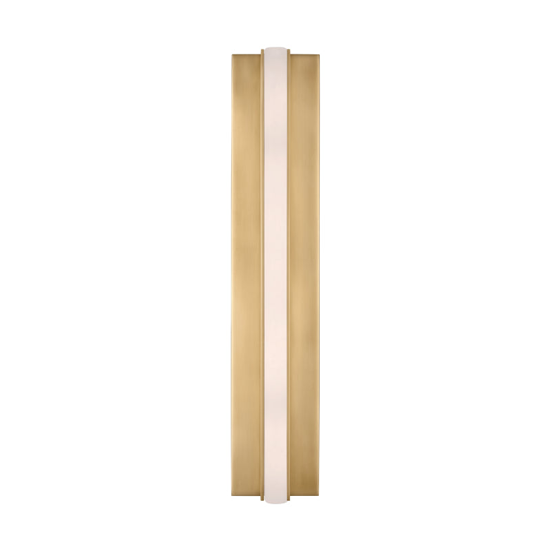 Visual Comfort Architectural KWWS71127HABALB Linea 15" Tall LED Wall Sconce - Hand Rubbed Antique Brass - 15.1W 2700K - 251 Lumens - CRI 90 - Dimmable