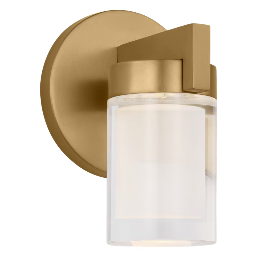 Visual Comfort Architectural KWWS19927NB-277 Esfera Small Sconce - Natural Brass - 7.7W 2700K - 632 Lumens - Dimmable - Vertical Mount - Voltage 277V