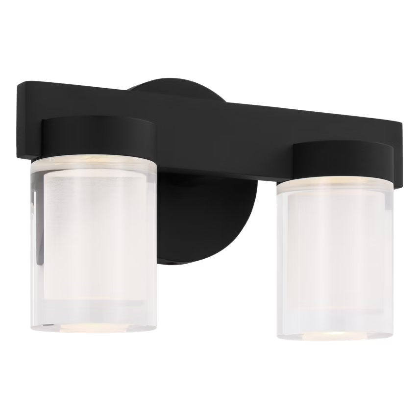 Visual Comfort Architectural KWBA20027B Esfera Small Bath - Nightshade Black - 13.9W 2700K - 1310 Lumens - Dimmable - Vertical Mount