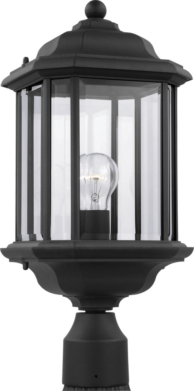 Generation Lighting Kent black outdoor post lantern