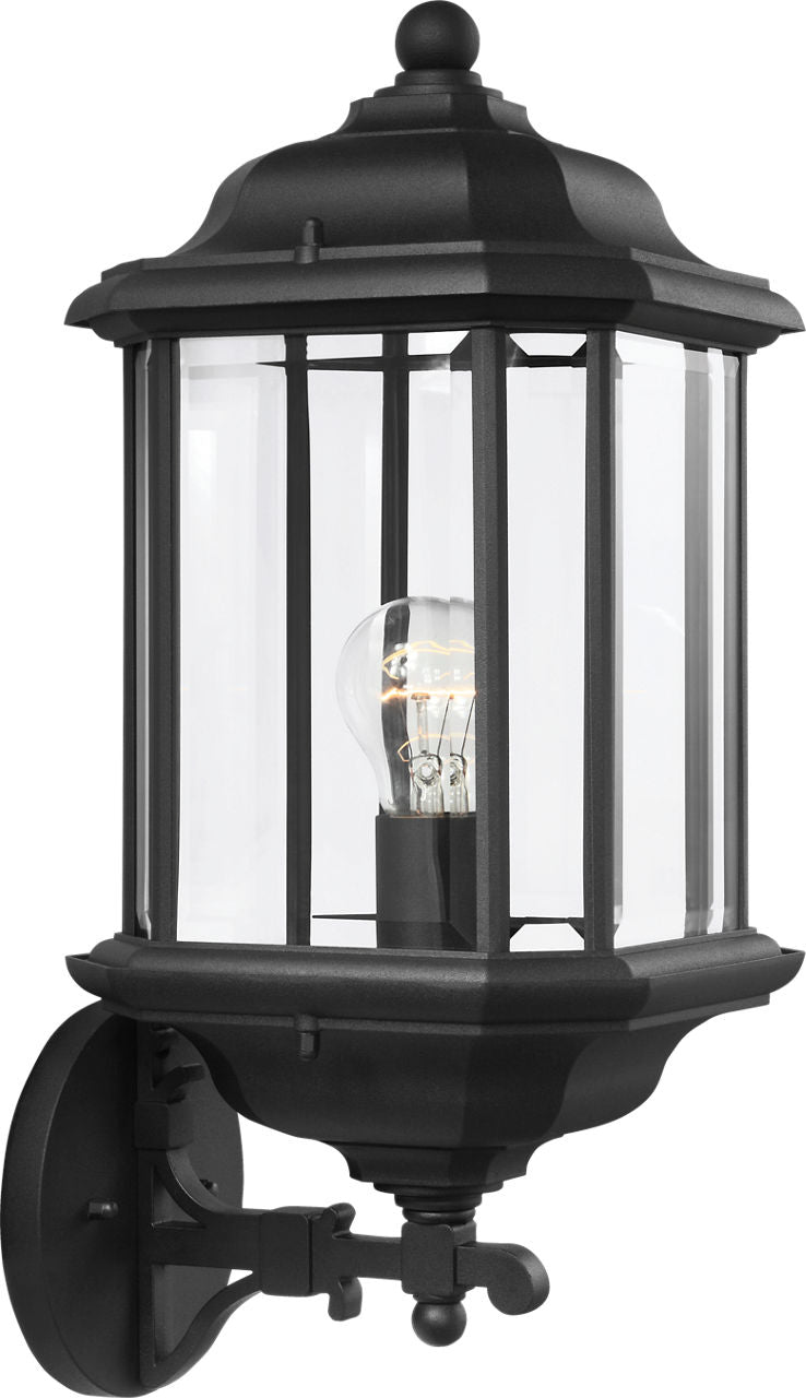 Generation Lighting Kent 1 light black outdoor wall lantern