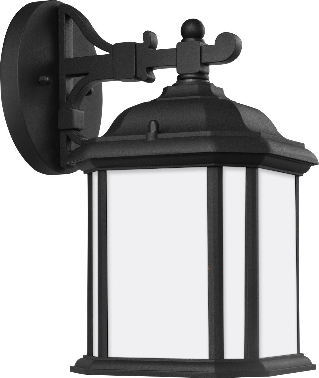 Generation Lighting Kent 84530EN3-12 black outdoor lantern wall light