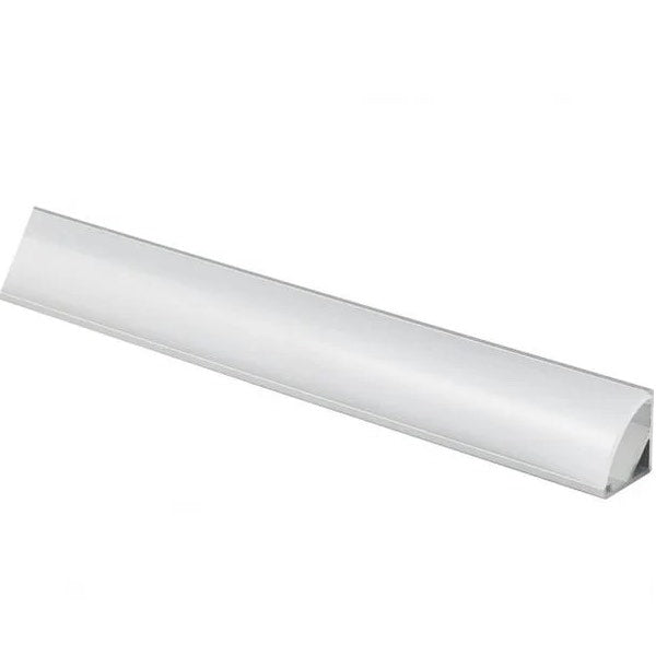 Task Lighting L-003-FR-90 90" 003 Series Angled Aluminum Profile, Frosted Lens