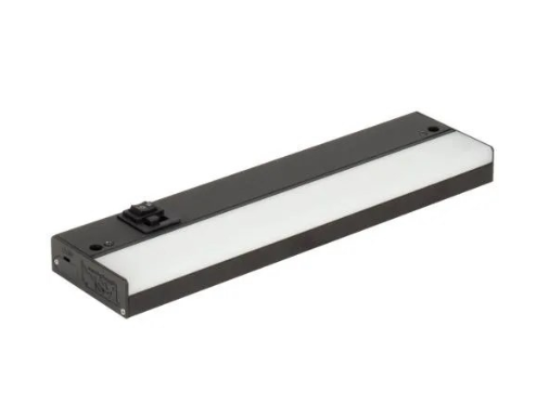 Task Lighting L-BL12-BK-TW 7 Watt 12" LED Under Cabinet Light - CCT Selectable - 480 Lumens - 120V - Black