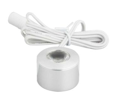 Task Lighting L-MR-CL-1BA-50 105 Lumen Brushed Aluminum Mini Round Puck Light, CCT 5000K Daylight White