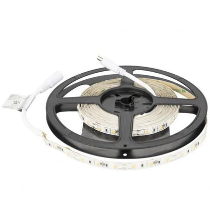 Task Lighting L-RMW300-16-40 16 Ft 12V 120 Lm/Ft LED Tape Light, Single-White, 1.5 Watts/Ft, Accent Output, Waterproof IP65 Rated, CCT 4000K, Cool White