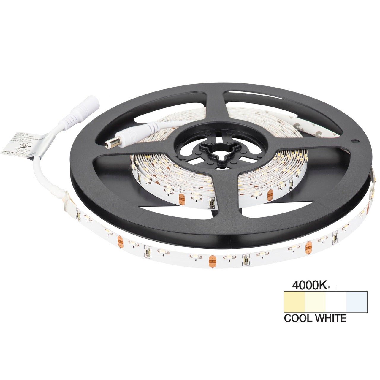 Task Lighting L-SV300-16-40 - 16ft 12V Side-View LED Tape Light - CCT Cool White 4000K - 126 Lumens/Ft