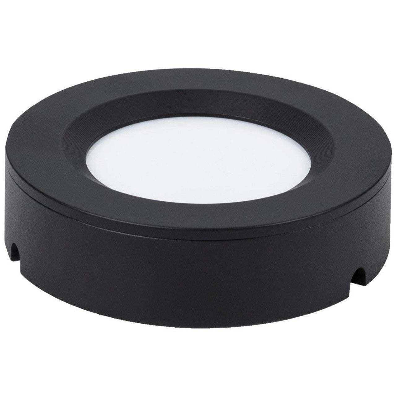 Task Lighting L-TWSP-FR-BK 190 Lumens/Fixture 12-volt Puck Light, Tunable-White, Black Finish, 2700K-5000K, Direct-Wire or Barrel Connection