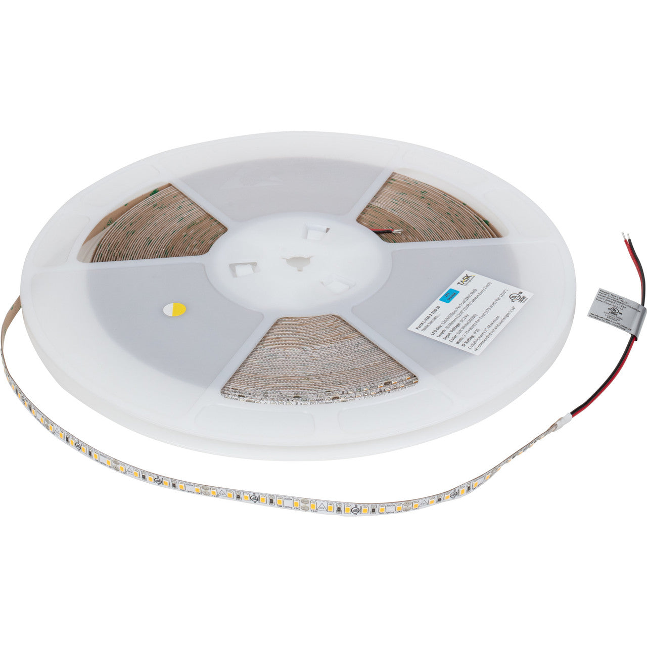 Task Lighting L-V24-2-100-30 Vivid LED Strip Light - 100FT Reel - 3000K - 2.8W / FT - 225 Lumens / FT - 24V