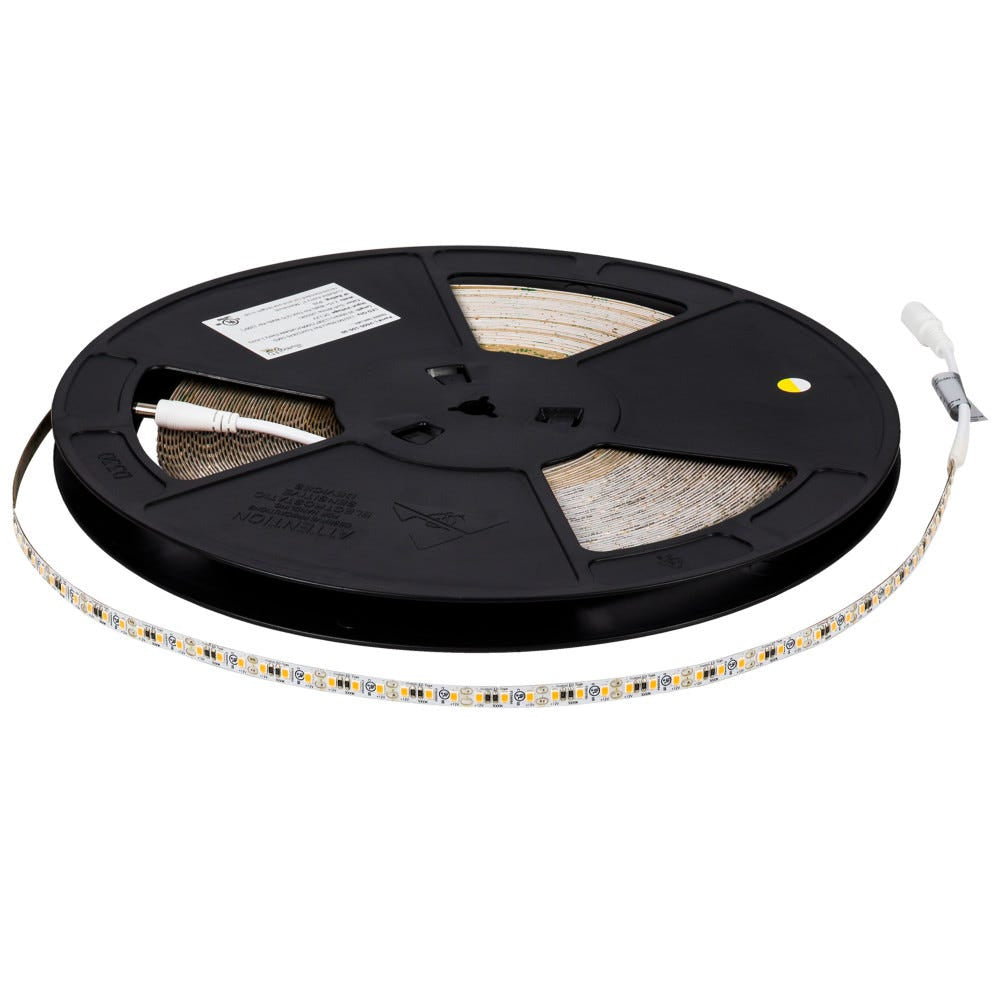 Task Lighting L-V600-100-30 100 Ft, 225 Lumens/Ft. 12-volt Standard Output LED Tape Light, Single-White, Soft White 3000K