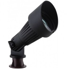 Orbit L1021-BK-5-WW Led Outdoor Cast Aluminum Directional Light Wattage 5W, Voltage 12V, Color Temperature 3000K, Black Finish