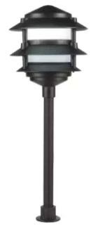 Orbit L2030-BR-F-CW Led Outdoor 3-tier Pagoda Frosted Lens Cast Aluminum,, Wattage 2w, Voltage 12V, Color Temperature 4700K, Bronze Finish