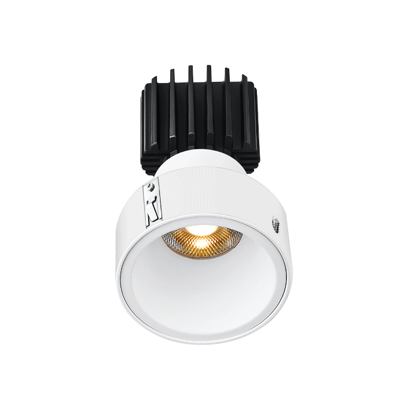 Lotus LED Lights L3F-RDF-WH-RS20-3K98 Tangra LED Fixed Round Deep Regressed Invisible Flangeless - Trim White - Reflector Semi Frosted Glass - 20 Beam Angle - CCT: 3000K